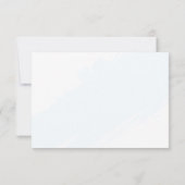 Cartons Réponse Mariage Floral Hydrangea Bleu (Dos)