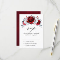 Mariage Floral Métallisé Rouge Royal Blanc Argent