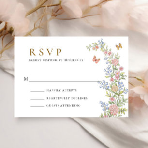 Cartons Réponse Mariage floral orange Grace Pastel Blush