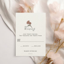Mariage Formel Élégant Moderne Art Nouveau Floral