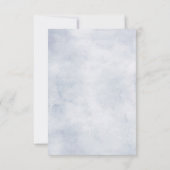 Cartons Réponse Mariage géométrique bleu mauve eucalyptus (Dos)