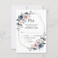 Mariage géométrique bleu mauve eucalyptus poussiér