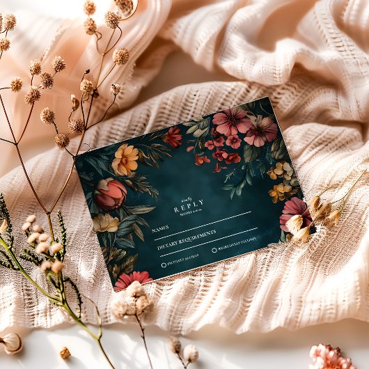 Cartons Réponse Mariage Glamour Étrange
