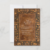 Cartons Réponse Mariage gothique baroque céleste (Devant)