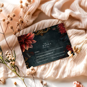 Cartons Réponse Mariage gothique baroque Romance