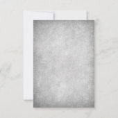 Cartons Réponse Mariage gothique Rose noir (Dos)