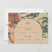 Cartons Réponse Mariage japonais antique Kimono Bamboo (Devant)