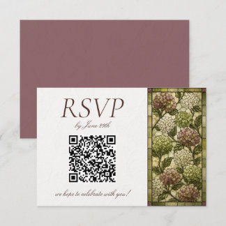 Cartons Réponse Mariage Jardin de Verre Coloré