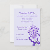 Cartons Réponse Mariage Lavender Blush (Devant)