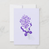 Cartons Réponse Mariage Lavender Blush (Dos)