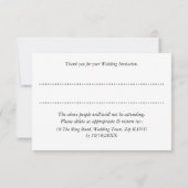 Cartons Réponse Mariage Lesbien Chat Cool Mariées Cute Mariage (Dos)