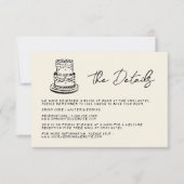 Cartons Réponse Mariage manuscrit rétro à la main (Devant)