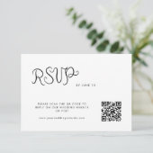 Cartons Réponse Mariage manuscrit Whimsical (Debout devant)