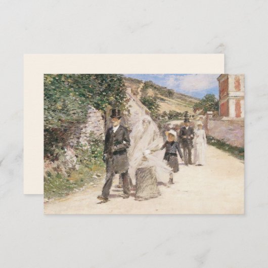 Cartons Réponse Mariage March by Robinson, Mariage de l'impression (Devant / Derrière)