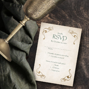 Cartons Réponse Mariage Médiéval Fantastique Celtique