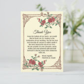 Cartons Réponse Mariage médiéval romantique (Debout devant)