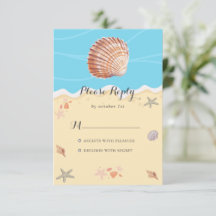 Mariage Minimal Bleu Océan Été