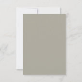 Cartons Réponse Mariage Minimaliste Beige (Dos)