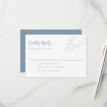 Mariage minimaliste Bohème Bleu poussiéreux