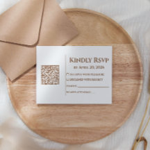 Mariage Minimaliste Boho avec Code QR