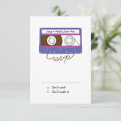 Cartons Réponse Mariage Mixtape Indie Rétro (violet/bleu) (Debout devant)