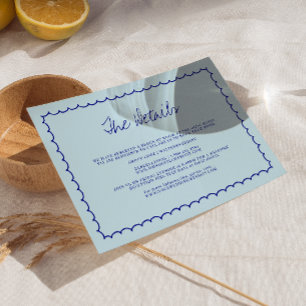 Cartons Réponse Mariage moderne à main