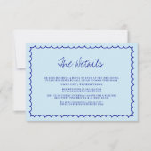 Cartons Réponse Mariage moderne à main (Devant)