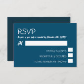 Cartons Réponse Mariage moderne et tendance (Devant / Derrière)