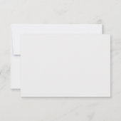 Cartons Réponse Mariage moderne gris élégant (Dos)