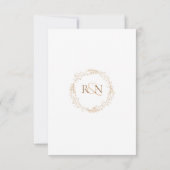 Cartons Réponse Mariage moderne Laurel Garland (Dos)