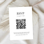 Cartons Réponse Mariage moderne minimaliste noir et blanc<br><div class="desc">Cartes rsvp de mariage modernes avec design minimaliste de typographie en noir et blanc.</div>