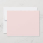 Cartons Réponse Mariage Moderne Rose Blush (Dos)