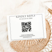 Cartons Réponse Mariage moderne simple