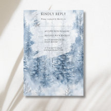 Mariage Montagne Forêt de Pins enneigés en Hiver