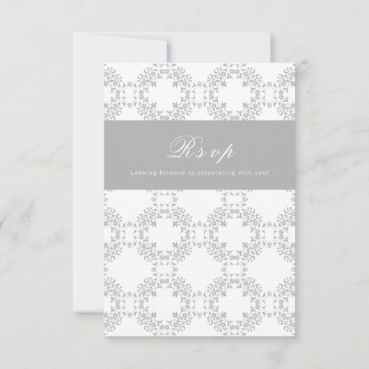 Cartons Réponse Mariage Motif classique complexe de géométrie vint (Dos)