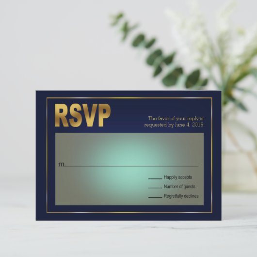 Cartons Réponse Mariage nautique du coquillage ancré | marine et o (Debout devant)