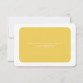 Cartons Réponse Mariage Ombré rose orange moderne (Dos)