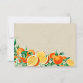 Cartons Réponse Mariage Orange Blossom (Dos)