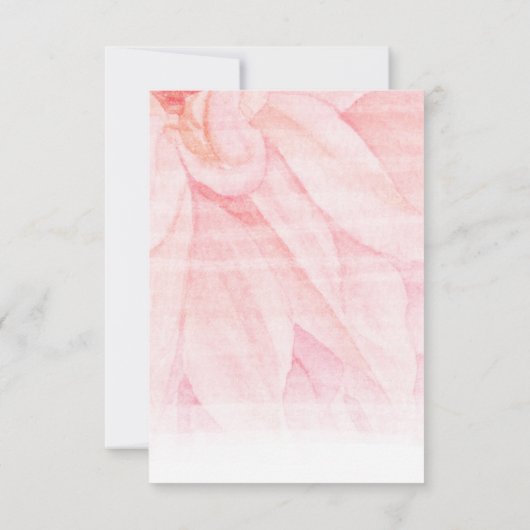 Cartons Réponse Mariage Pastel Blush Pink Dahlia (Dos)