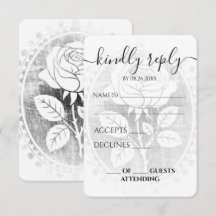 Mariage personnalisé Cameo Rose Vintage décoloré