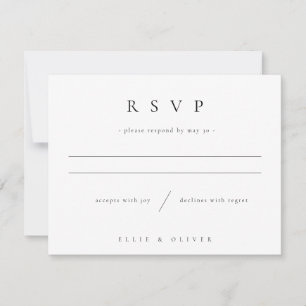 Cartons Réponse Mariage photo Boho noir et blanc Moderne