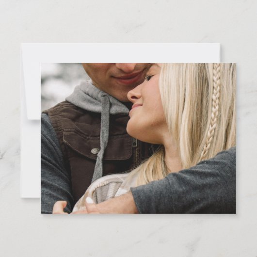 Cartons Réponse Mariage photo Classic Elegant Gold 2 (Dos)