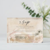 Cartons Réponse Mariage photo minimaliste moderne (Debout devant)