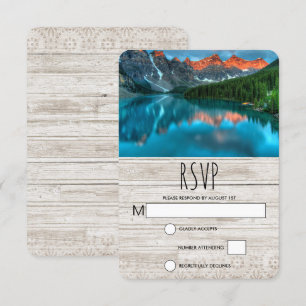 Cartons Réponse Mariage photographique pittoresque Mountain Landsc