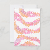 Cartons Réponse Mariage Pikake (Dos)