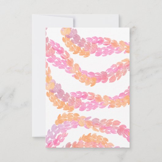 Cartons Réponse Mariage Pikake (Dos)