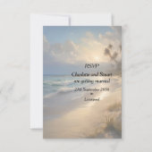 Cartons Réponse Mariage plage (Devant)