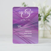 Cartons Réponse Mariage Purple Streaks (Debout devant)