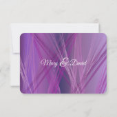 Cartons Réponse Mariage Purple Streaks (Dos)