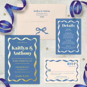 Cartons Réponse Mariage rétro Coquette Bow